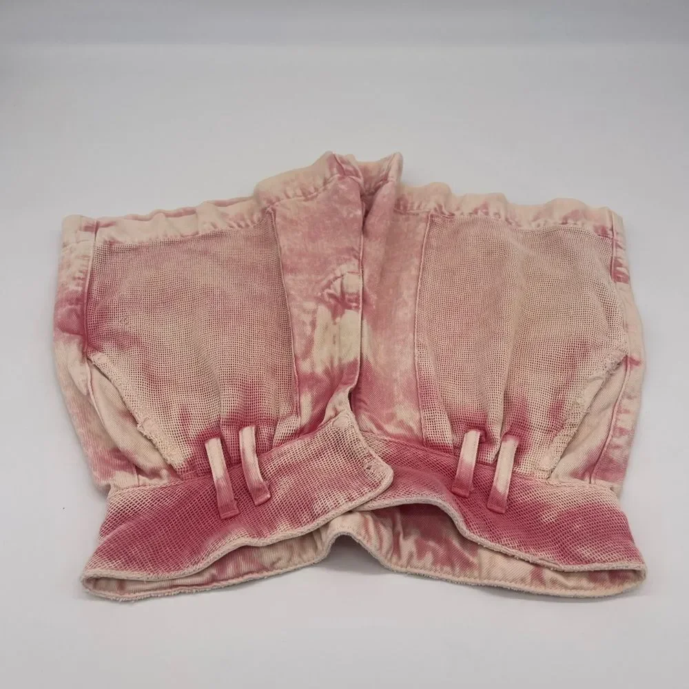 Free People Pink Acid Wash Shorts